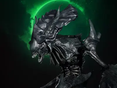 Alien Monster 6 Low-poly 3D model