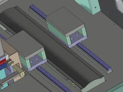 Double location labeling machine 3D model