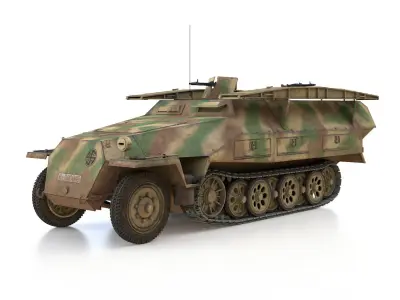 SDKFZ 251 Ausf D - Assault Engineer Vehicle - 542 3D model