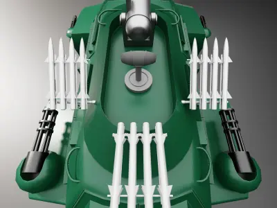 Fantasy Battle Vehicle - Bugsy Boy - Copyright Low-poly 3D model