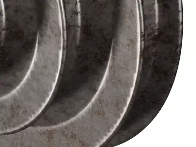 Rusty Cone Pulley 3D model