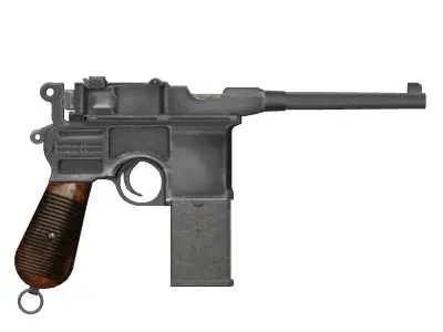 Mauser Broomhandle 1912 3D model