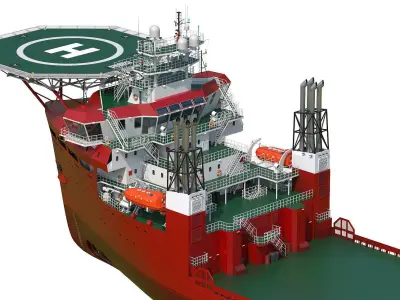 Offshore Carrier RED 3D model