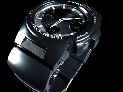 G-SHOCK SHOCK RESIST 3D model Low-poly 3D model