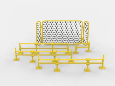  Warehouse Fence 3D model