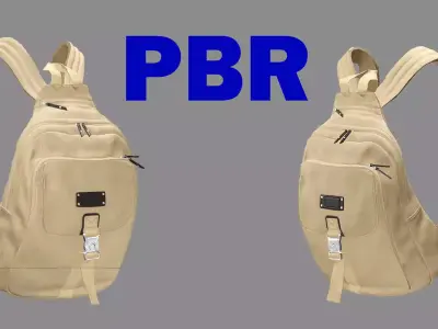Backpack Camping Handle bag 04 Low-Poly 3D Model Low-poly 3D model