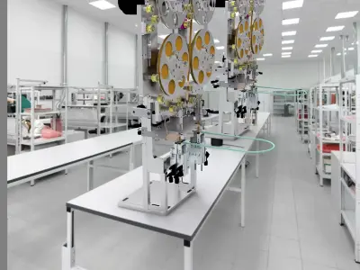 Copper foil fitting cutting mechanism 3D model