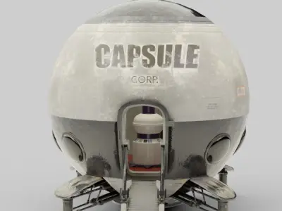 Capsule Corp Space Pod 3D model