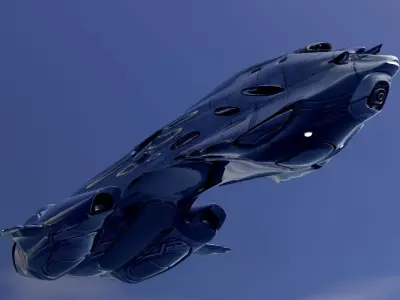 DR-755 Dropship Cargo Spaceship 3D model