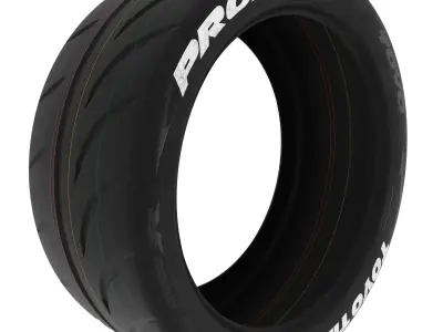 Toyo Proxes r888R Tire HighPoly 3D model 3D model