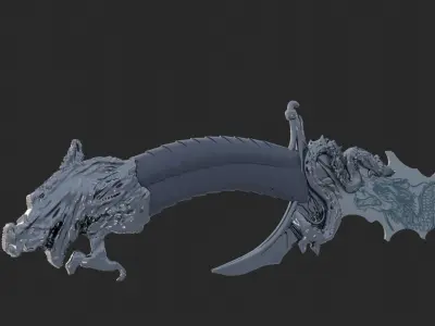 Yakuza dagger Free 3D model