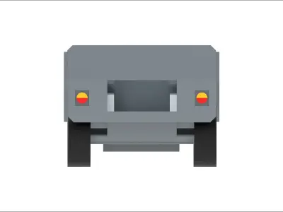 Open Combat Vehicle Low-poly 3D model