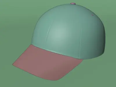 Black Cap Low-poly 3D model