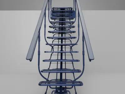 Sci Fi Stairs V1 3D model