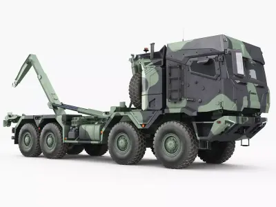 RMMV HX3 tactical military truck 8x8 3D model