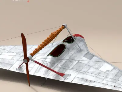 Rubber airplane 3D model