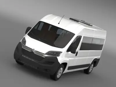 Citroen Jumper Combi L3H2 2017 3D model