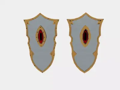 LARP Eye of Doom Shield Low-poly 3D model