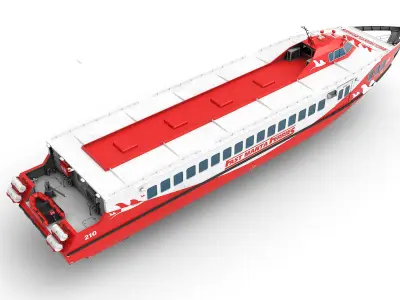 Fast Manta Ferryes 3D model