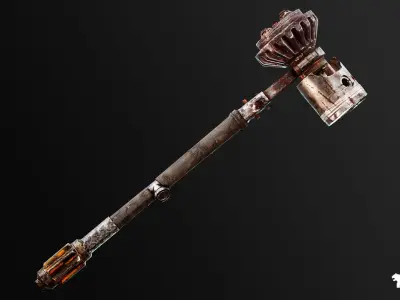 Post Apocalyptic Melee Weapons VOL 2 Low-poly 3D model