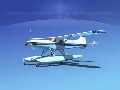 DeHavilland DHC-2 Turbo Beaver V20 3D model