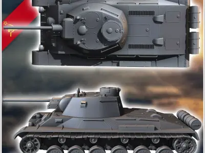 T-34M A-43 - Soviet army WW2 Second World East front Ostfront RP 3D print model