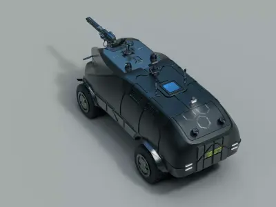 Military Personnel Transport Vehicle 3D model
