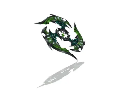 Royal Guard Chakram Low-poly 3D model