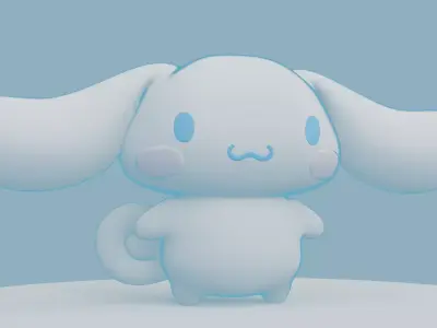 Cinnamoroll Low-poly 3D model
