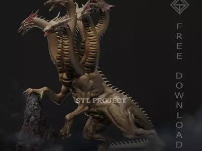 Tiamat free stl project Free 3D print model