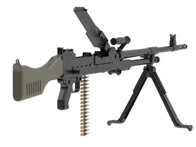 FN MAG Machine Gun 3D model