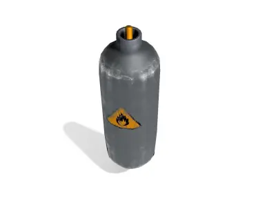 Gasoline tank for flamethrower Free low-poly 3D model