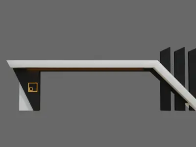 Main Gate ID074 Free 3D model