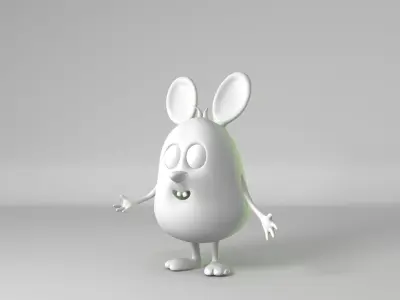Mouse Low-poly 3D model bunny Low-poly 3D model