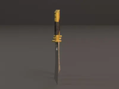 Chinese Dao Sword - Traditional Martial Arts Weapon 05 Low-poly 3D model
