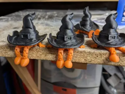 Witch Hat Desk Sitter STL Free 3D print model