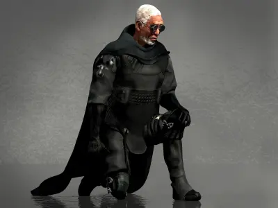 Malcolm Beach from Oblivion Low-poly 3D model