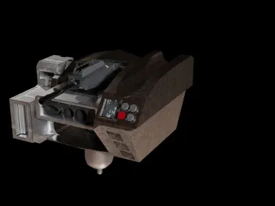 wapons star wars machine Low-poly 3D model