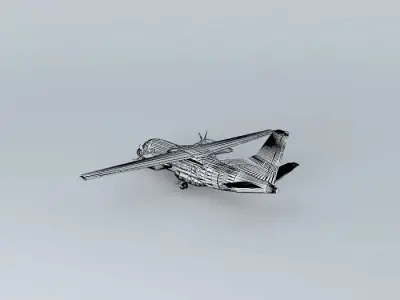 Template Antonov An 140 3D model