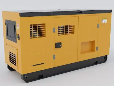 Generator electric Low-poly 3D model
