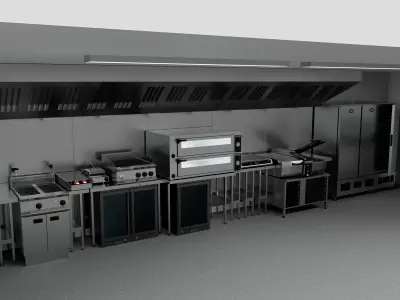 Commercial Kitchen Package 1 3D model