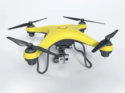 Gneneric Quadcopter Drone V1 Low-poly 3D model