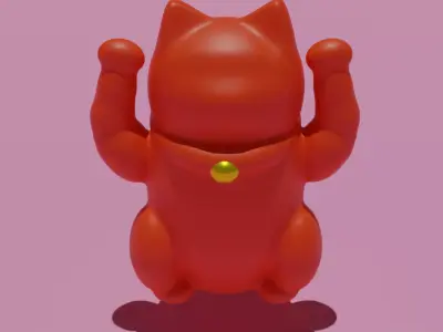 Lucky cat  3D model