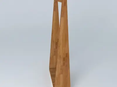 Wire mesh partition with rollers Free 3D model