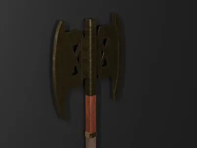 Gimli axe Free low-poly 3D model