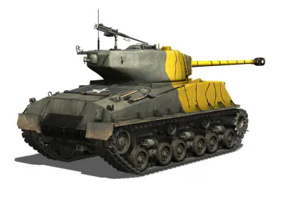 M4A3E8 Sherman - Easy Eight - Korea 3D model