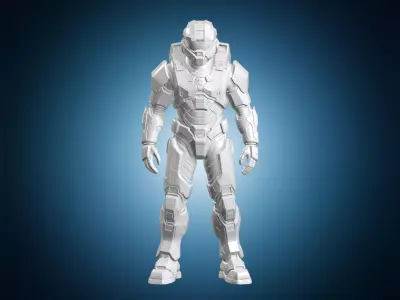 Master Chief Spartan 3D Print Model Video Game Figurine 3D print model