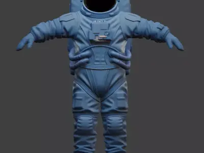 Realistic Astronaut Space Suit 3D model buy