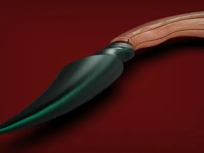 SATAN DAGGER - KNIFE - SOWRD Low-poly 3D model