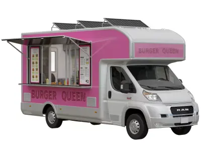 Food Truck RAM PROMASTER 3D model